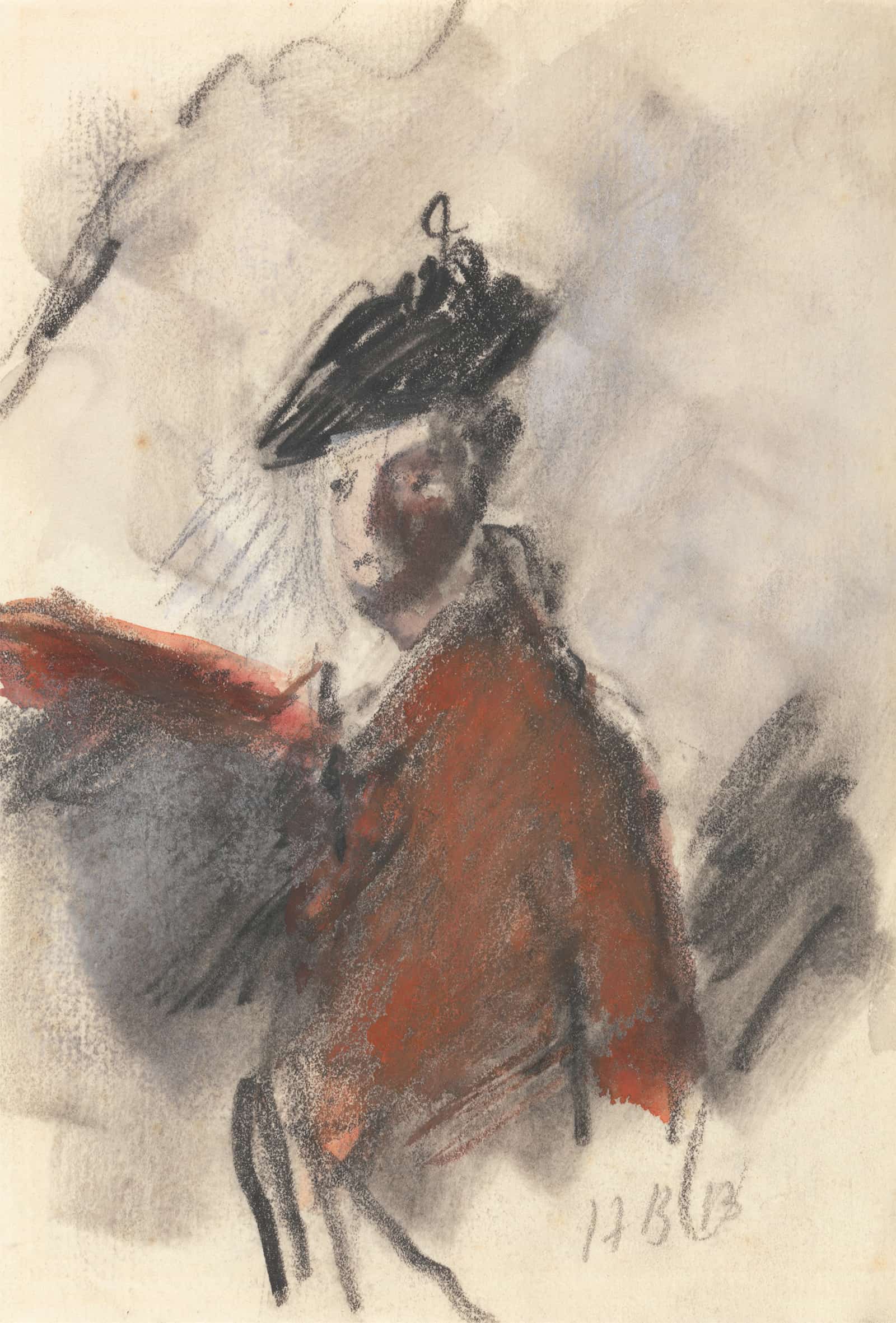 Study After Joshua Reynoldss Portrait Of Cornet Nehemiah Winter Th Dragoons by Hercules Brabazon Brabazon