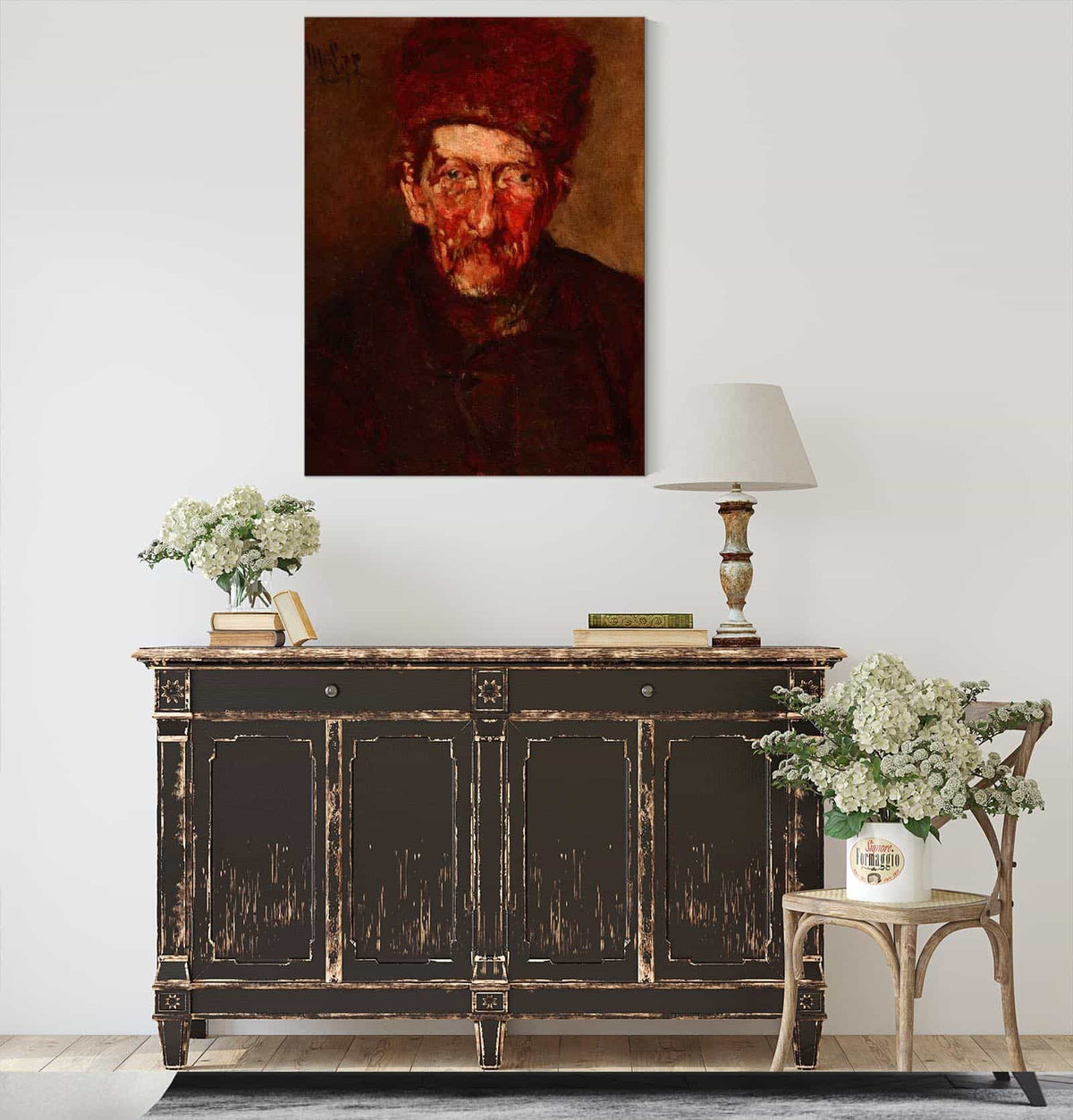 Study Bust Of A Man by Max Liebermann