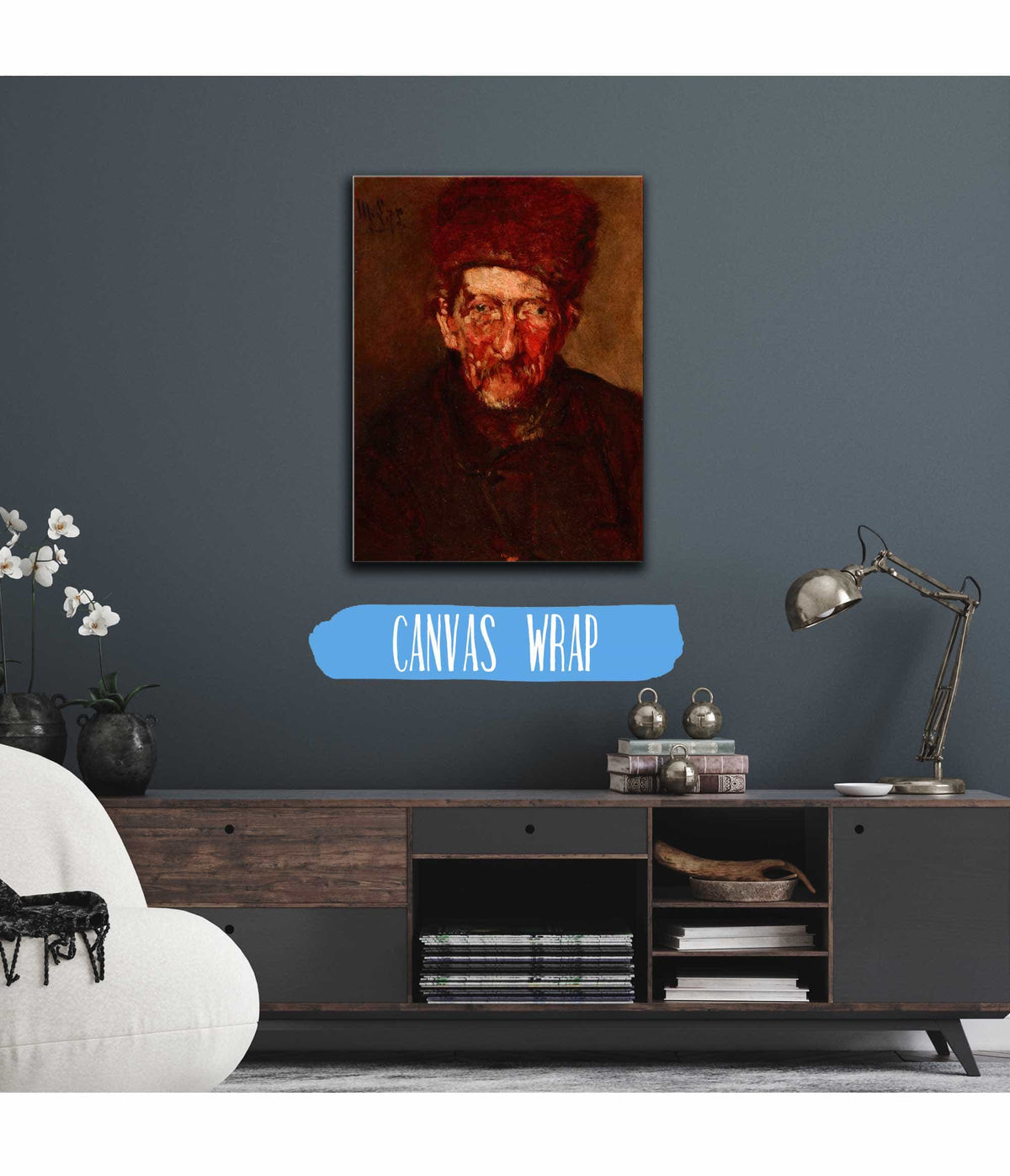 Study Bust Of A Man by Max Liebermann