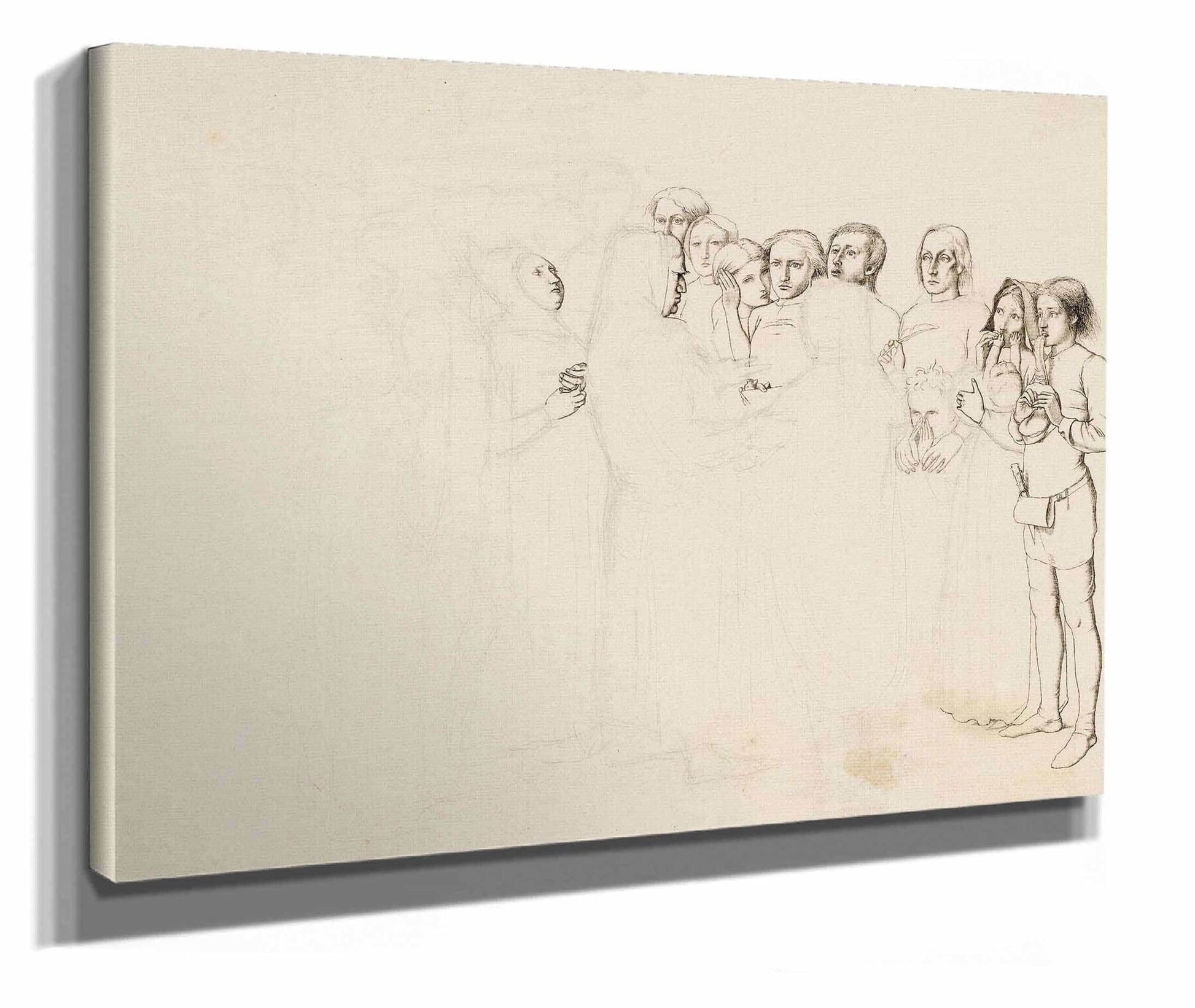 Study For A Baron Numbering His Vassals by Sir John Everett Millais