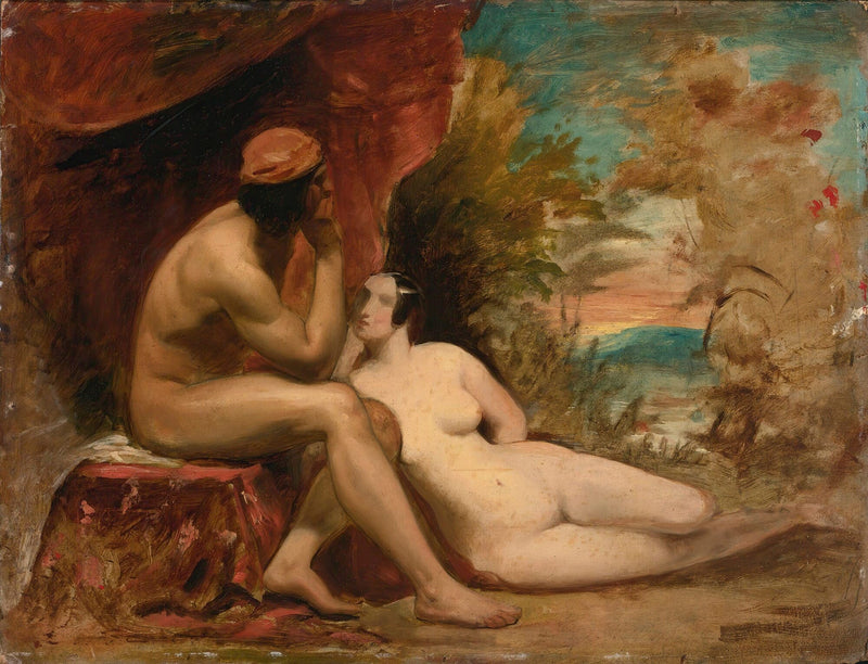 Study For A Family Of The Forests by William Etty