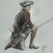 Study For A Figure In Valley Forge Mural At The State Capitol Building In Harrisburg Pennsylvania by Edwin Austin Abbey