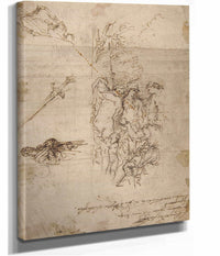 Study For A Judgment Of Paris And Other Figure Studies   by Salvator Rosa
