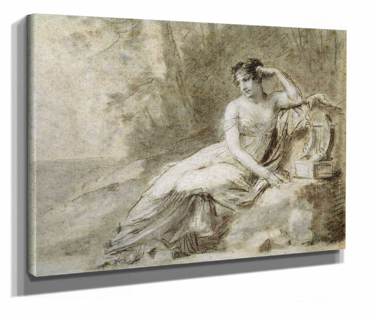 Study For A Portrait Of Empress Josephine by Pierre Paul Prudhon