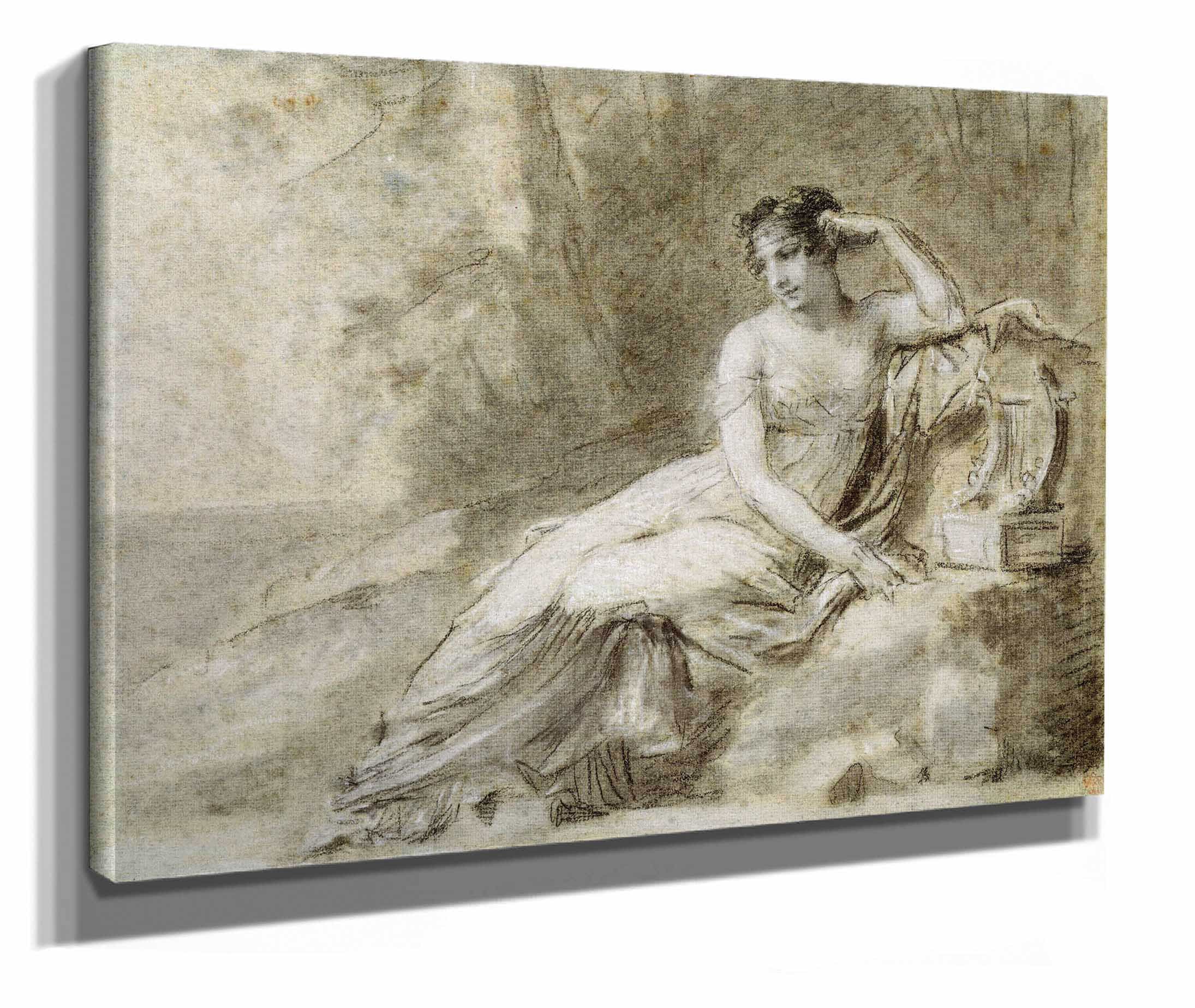 Study For A Portrait Of Empress Josephine by Pierre Paul Prudhon