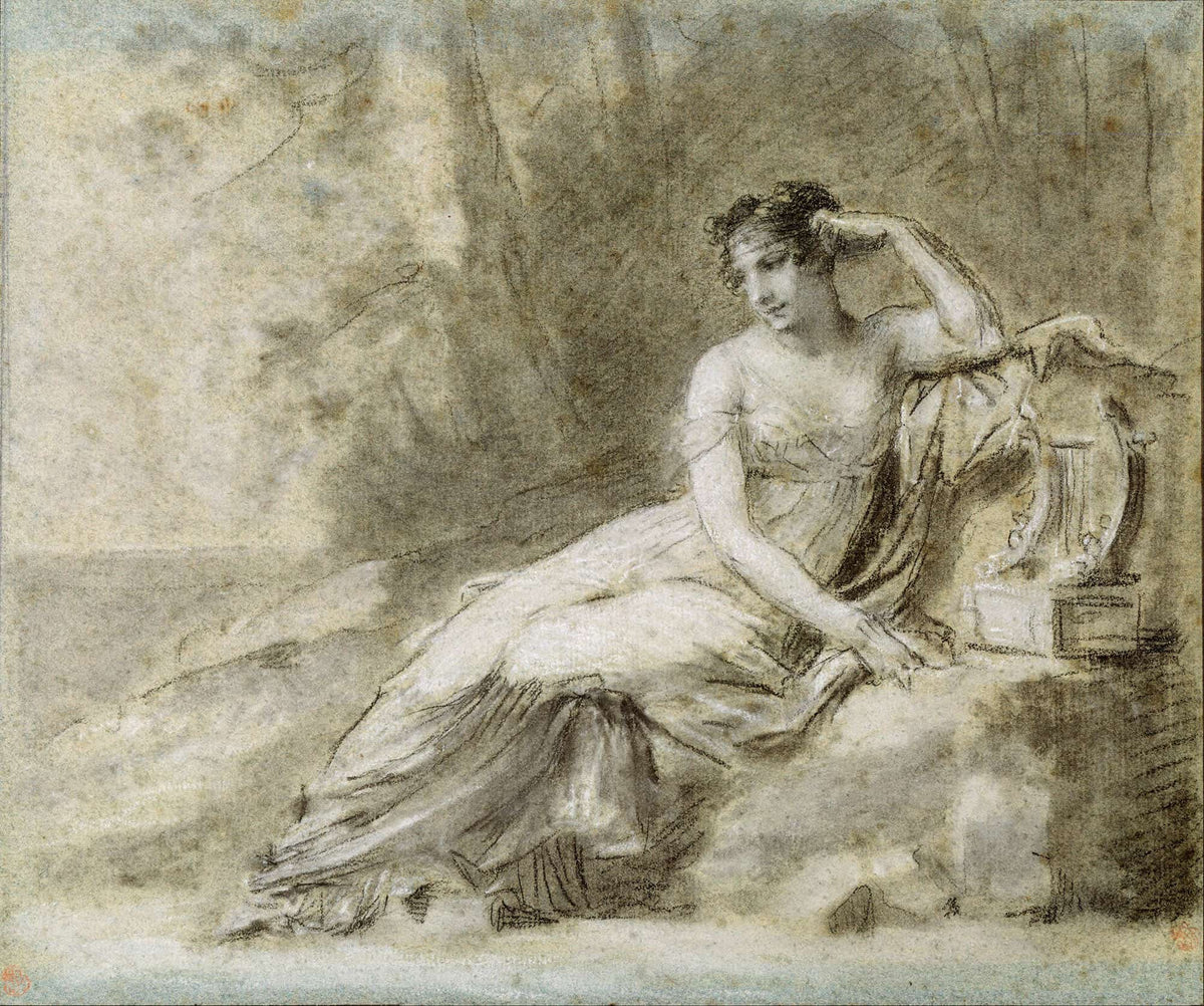 Study For A Portrait Of Empress Josephine by Pierre Paul Prudhon