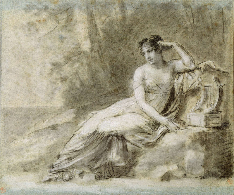 Study For A Portrait Of Empress Josephine by Pierre Paul Prudhon