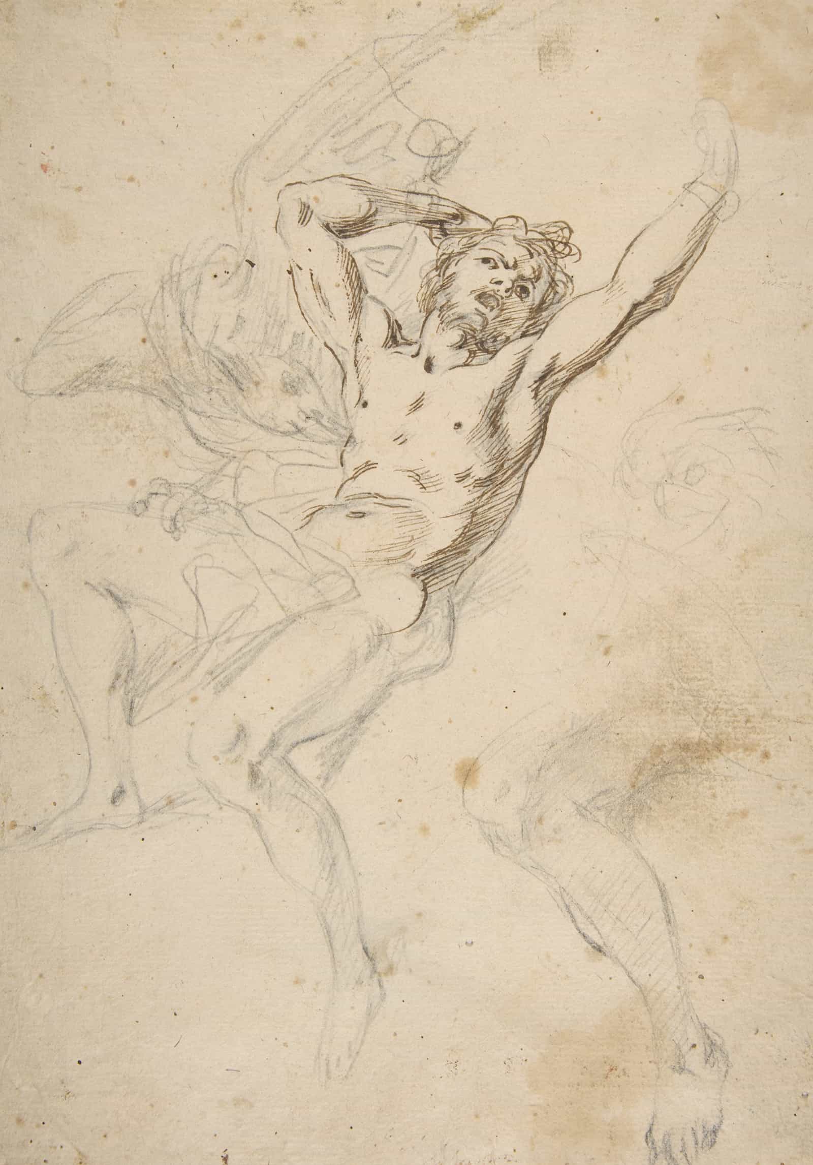 Study For A Prometheus Bound   by Salvator Rosa