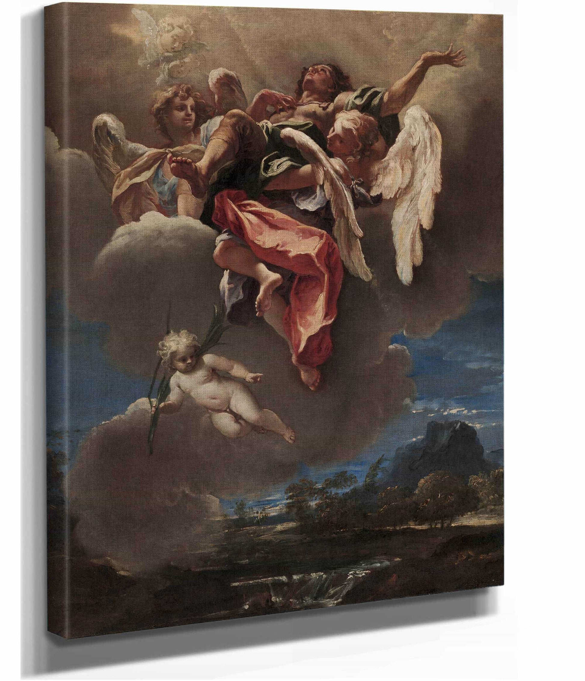 Study For An Apotheosis Of A Saint For San Bernardino Dei Morti Milan by Sebastiano Ricci