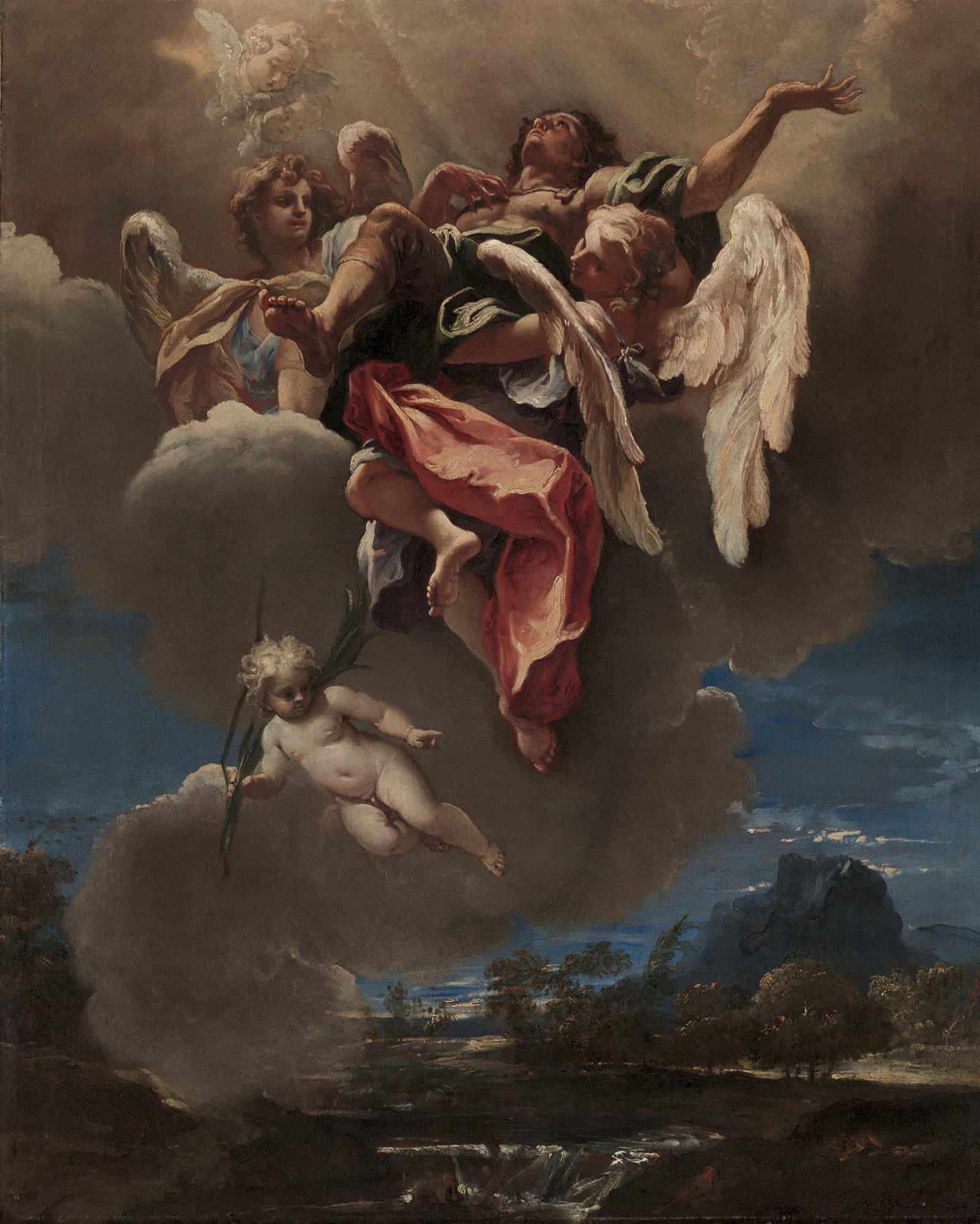 Study For An Apotheosis Of A Saint For San Bernardino Dei Morti Milan by Sebastiano Ricci