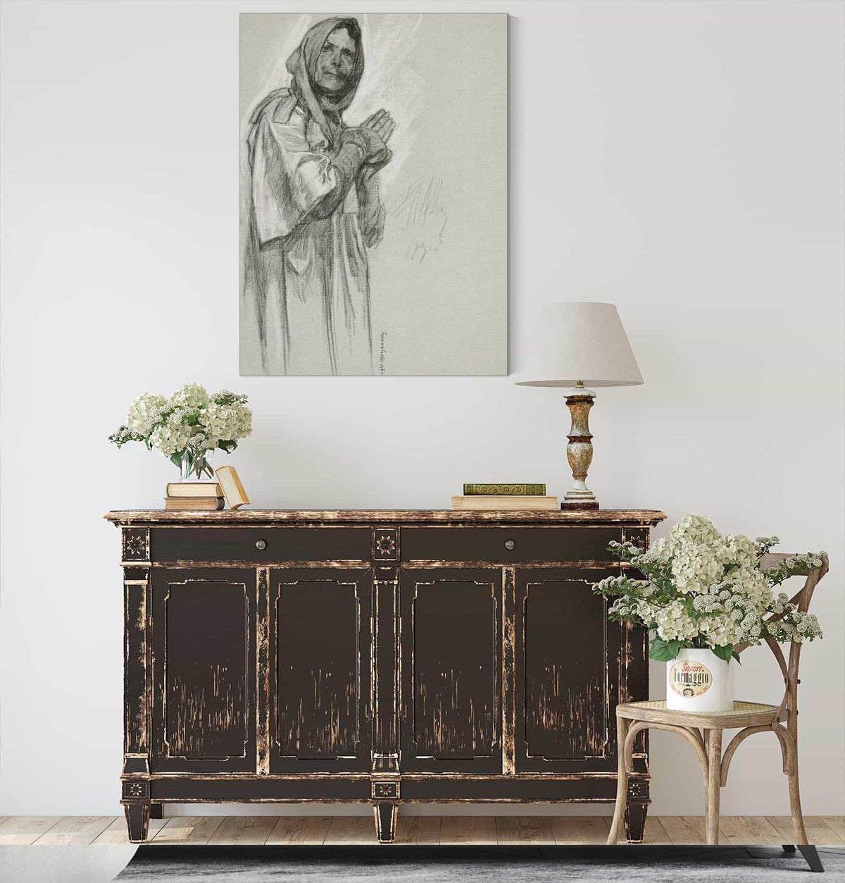 Study For Arthurs Round Table From The Quest Of The Holy Grail by Edwin Austin Abbey