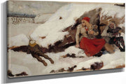 Study For Burned Village By Albert Edelfelt