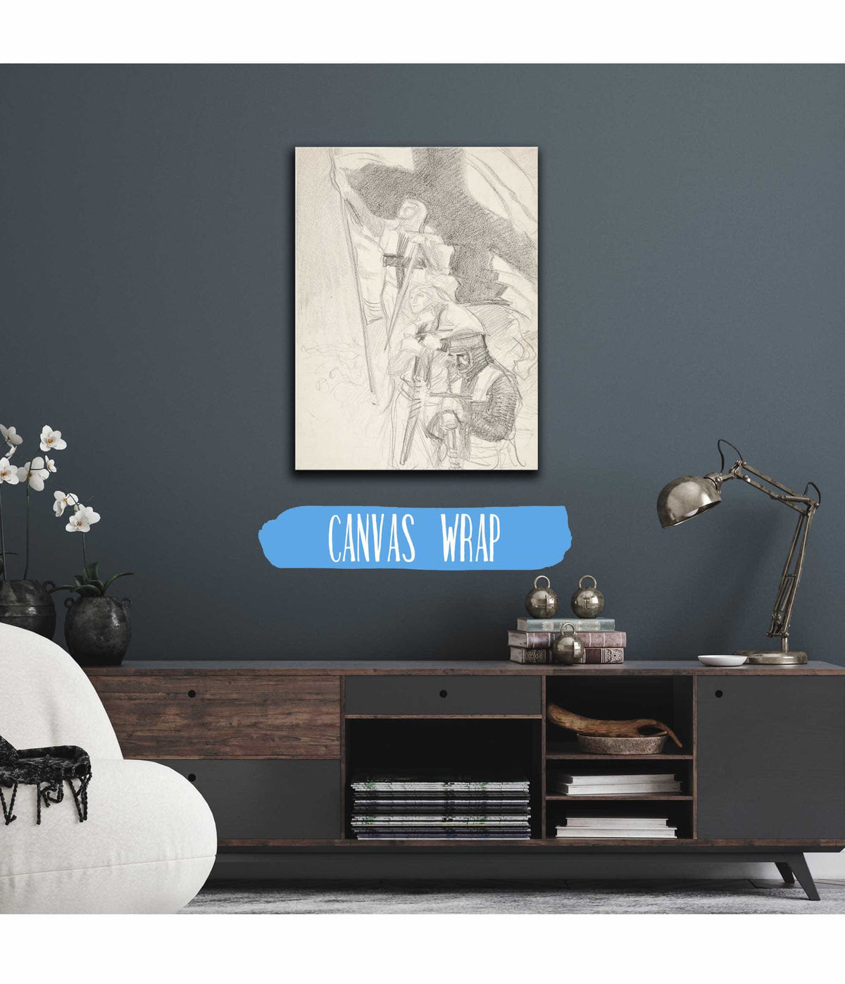 Study For Crusaders Sighting Jerusalem by Edwin Austin Abbey