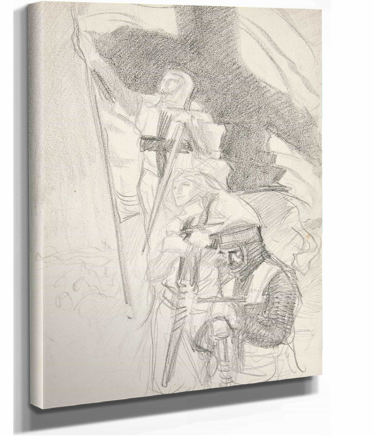 Study For Crusaders Sighting Jerusalem by Edwin Austin Abbey