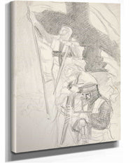 Study For Crusaders Sighting Jerusalem by Edwin Austin Abbey