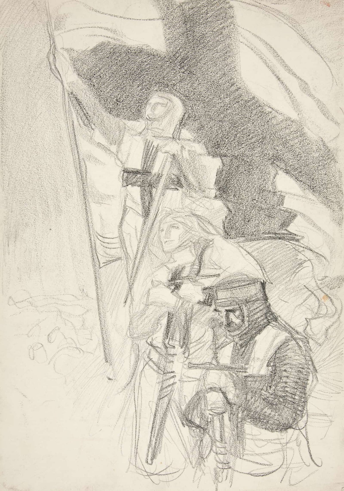 Study For Crusaders Sighting Jerusalem by Edwin Austin Abbey