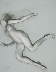Study For Figure Of Am For The Hours Ceiling At The State Capitol Building In Harrisburg Pennsylvania by Edwin Austin Abbey