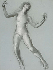 Study For Figure Of Noon In The Hours Mural At The State Capitol Building In Harrisburg Pennsylvania by Edwin Austin Abbey