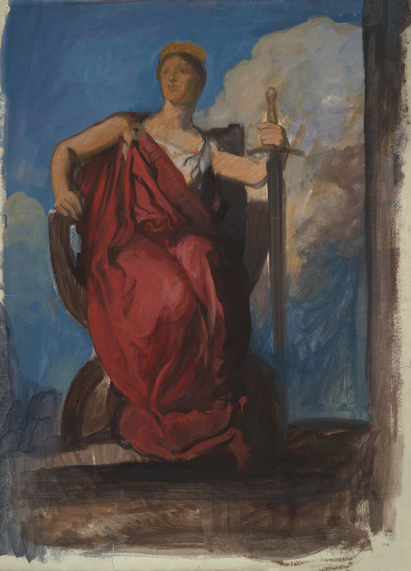 Study For Figure Of The Genius Of Pennsylvania In The Apotheosis Of Pennsylvania by Edwin Austin Abbey