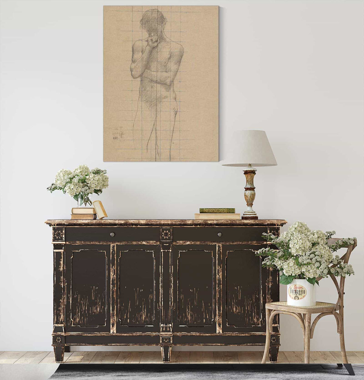 Study For Geometry In The Sorbonne   by Pierre Puvis De Chavannes