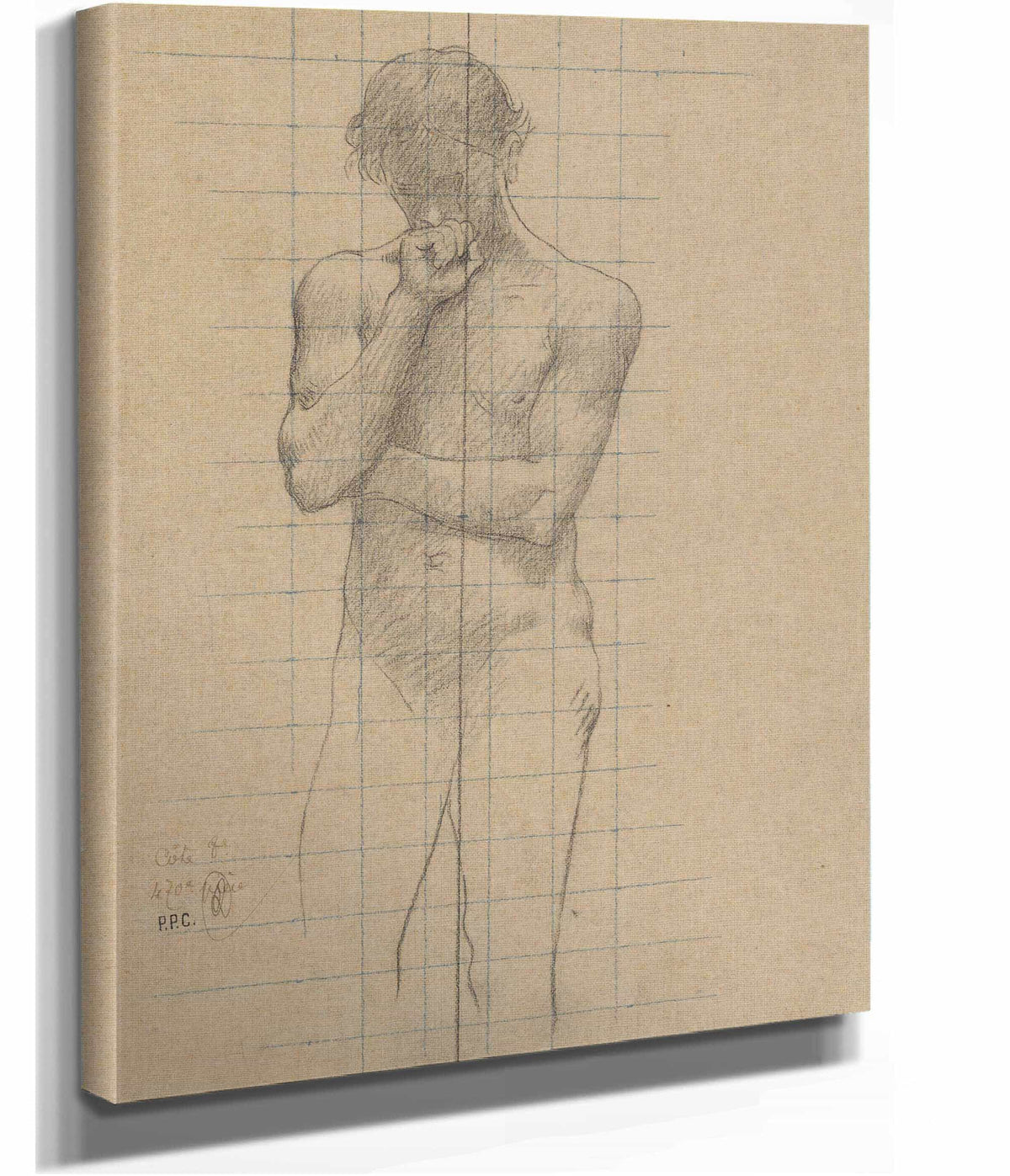Study For Geometry In The Sorbonne   by Pierre Puvis De Chavannes
