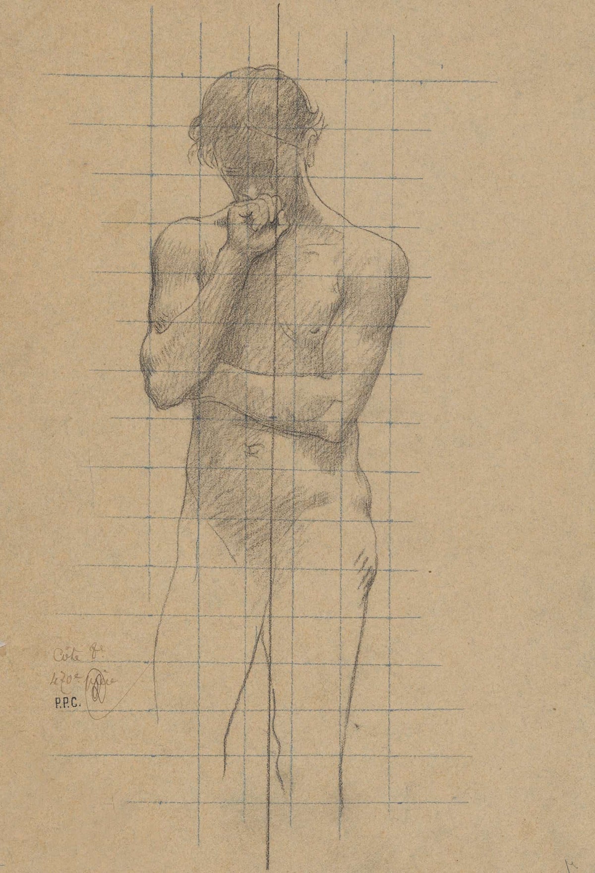 Study For Geometry In The Sorbonne   by Pierre Puvis De Chavannes