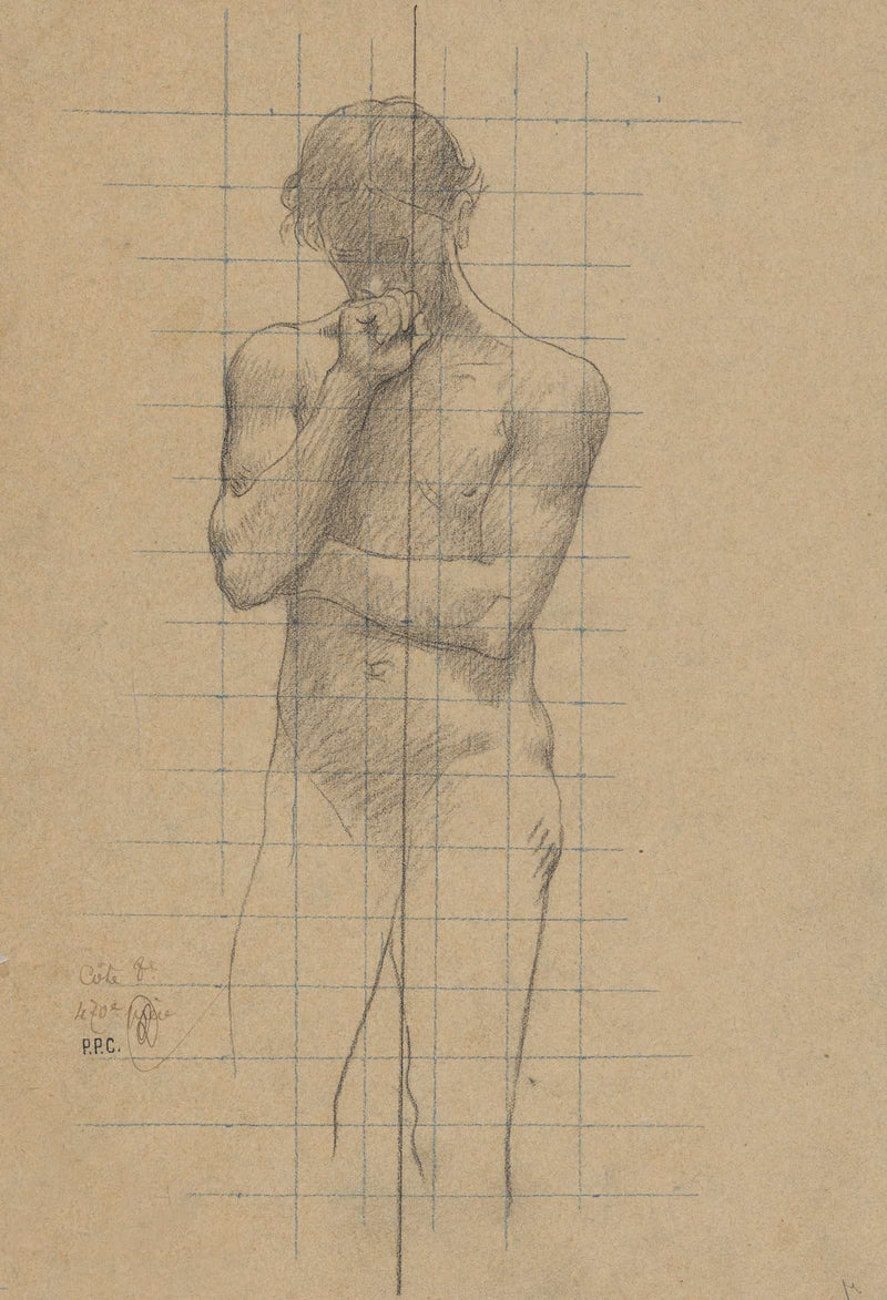 Study For Geometry In The Sorbonne   by Pierre Puvis De Chavannes