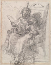 Study For Girl With Cat Katherine by Thomas Eakins