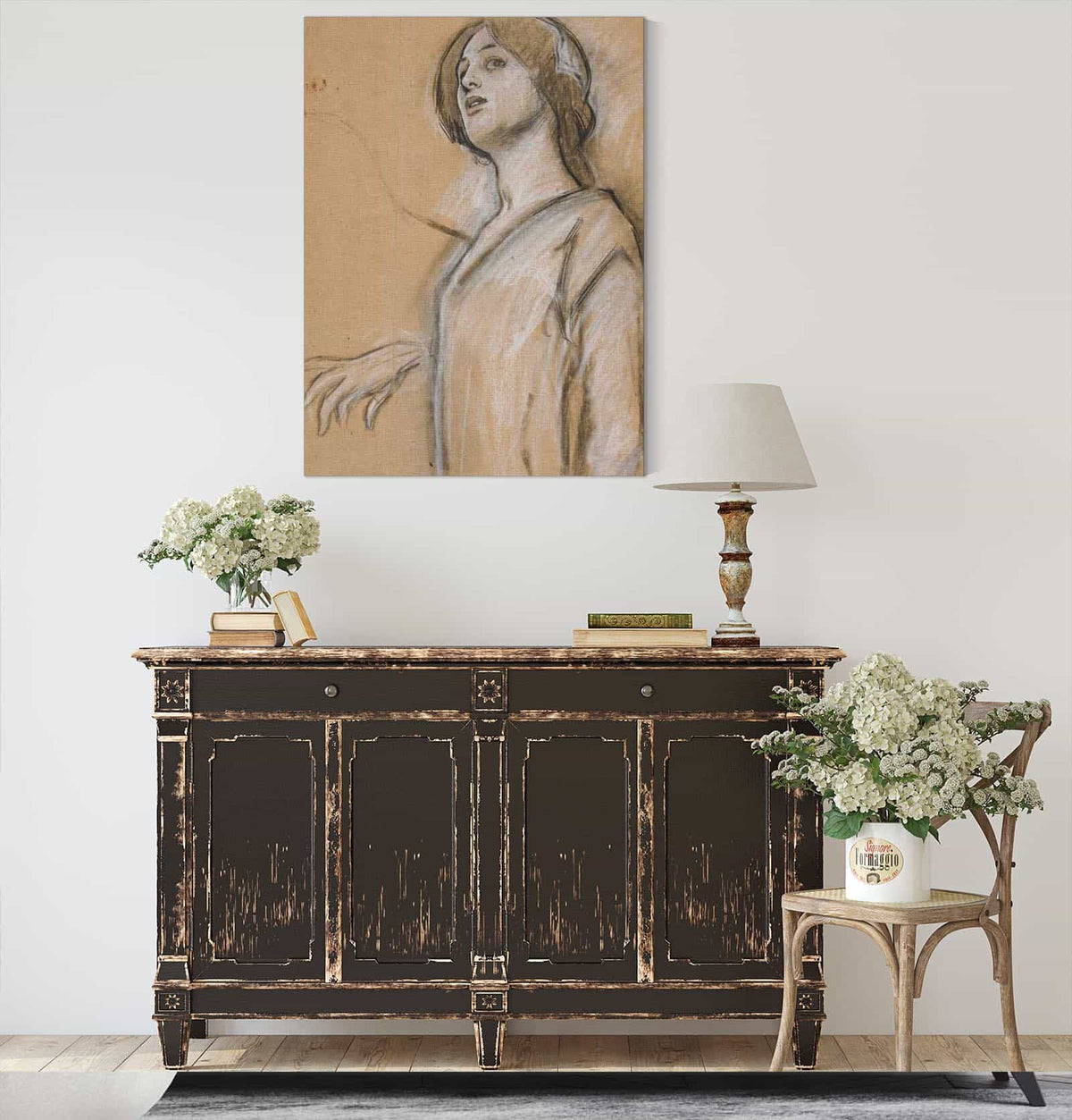 Study For Isabella The Catholic Oil Painting by Edwin Austin Abbey