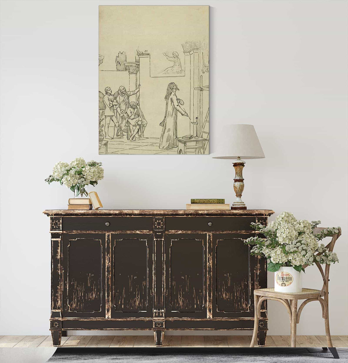 Study For Linspiration Chretienne   by Pierre Puvis De Chavannes