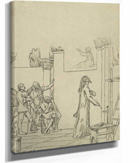 Study For Linspiration Chretienne   by Pierre Puvis De Chavannes