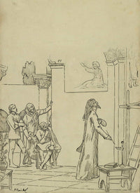 Study For Linspiration Chretienne   by Pierre Puvis De Chavannes