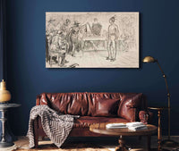 Study For Miles Standishs Challenge by Edwin Austin Abbey