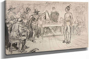 Study For Miles Standishs Challenge by Edwin Austin Abbey