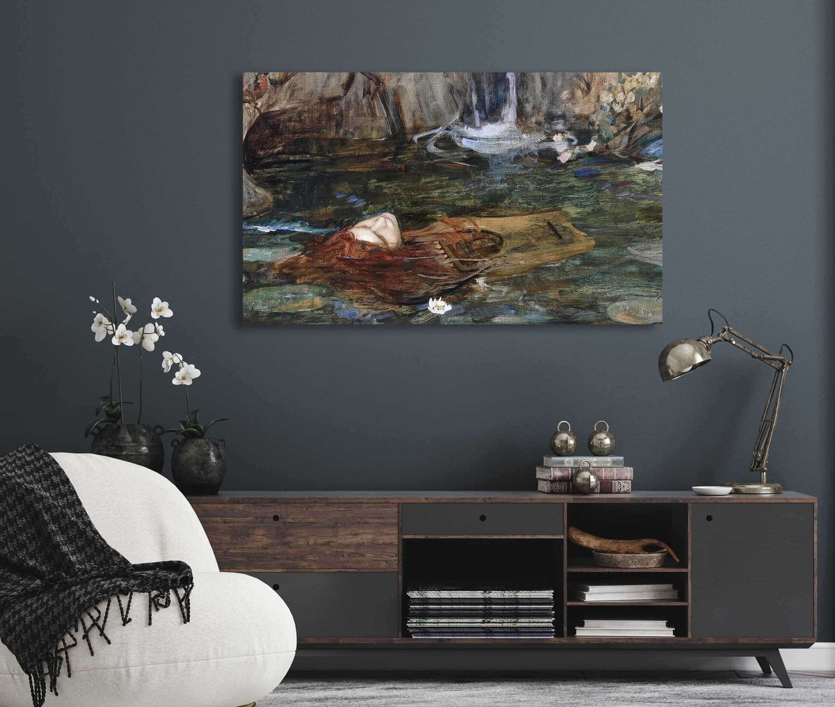 Study For Nymphs Finding The Head Of Orpheus by John William Waterhouse