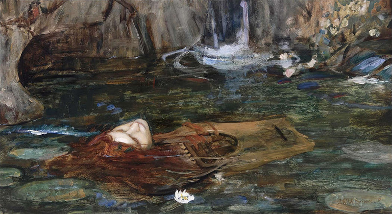 Study For Nymphs Finding The Head Of Orpheus by John William Waterhouse
