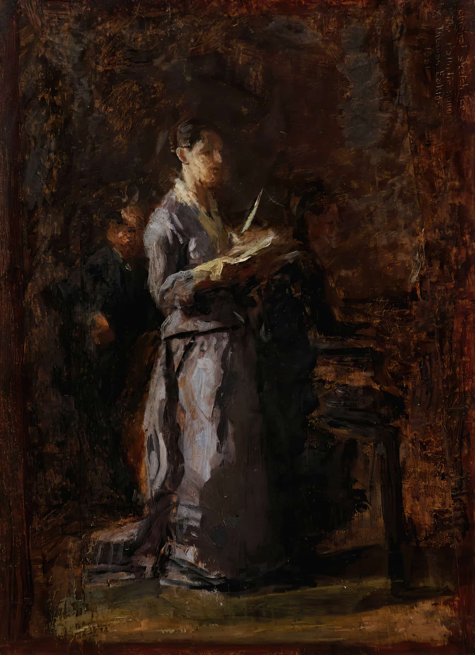 Study For Pathetic Song by Thomas Eakins