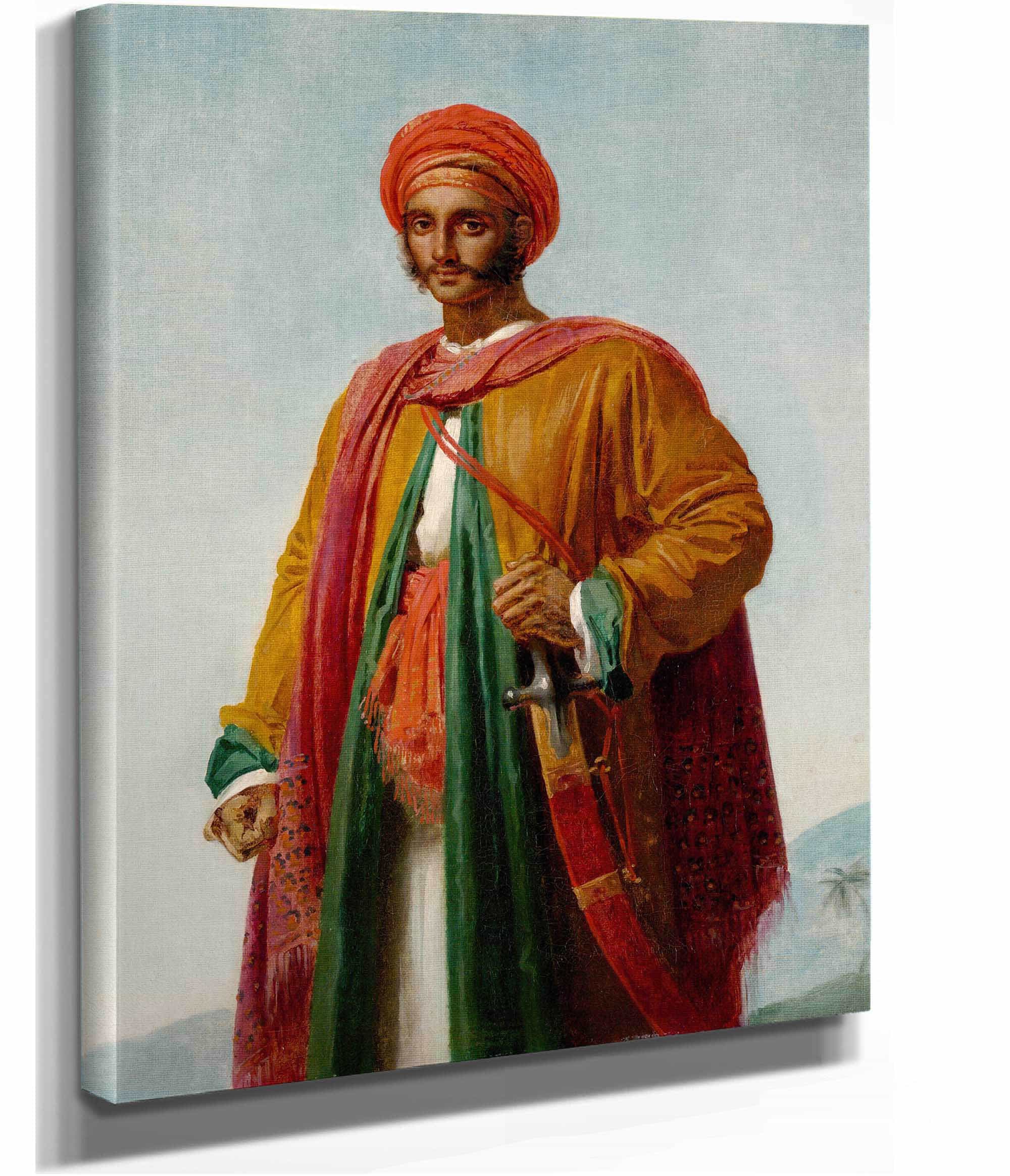 Study For Portrait Of An Indian by Anne Louis Girodet Trioson