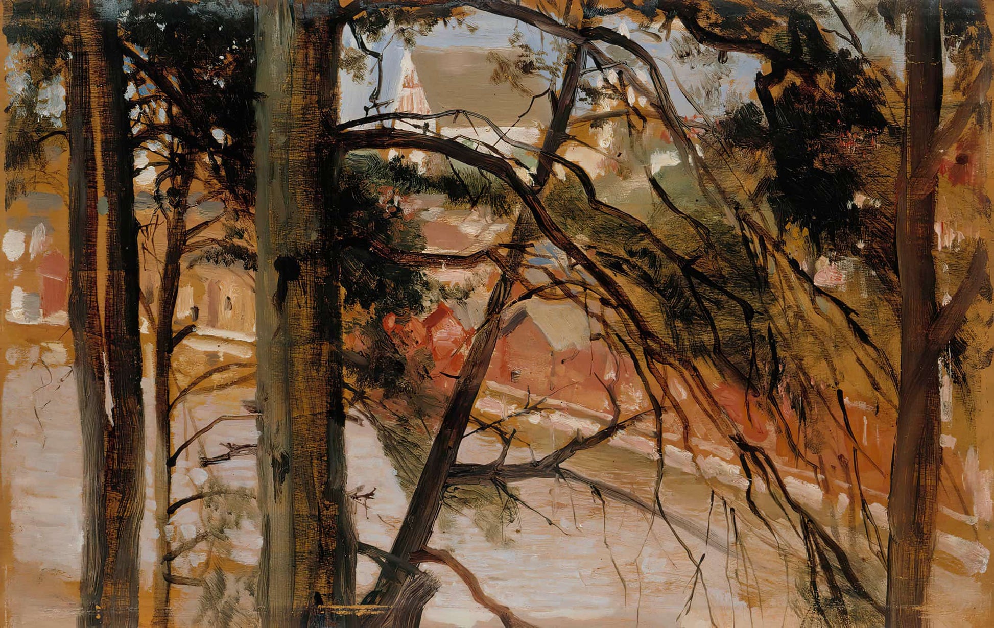 Study For Porvoo From Nasinmaki Hill By Albert Edelfelt