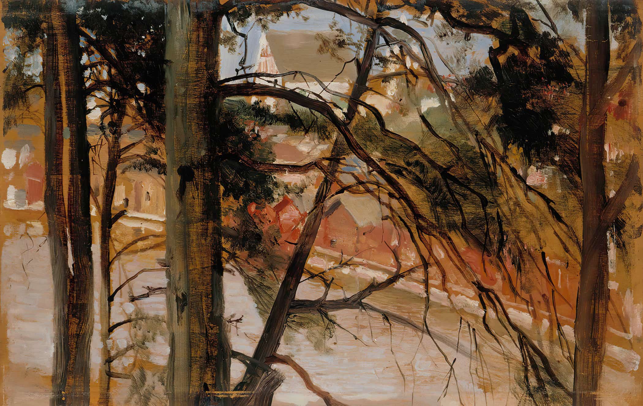 Study For Porvoo From Nasinmaki Hill By Albert Edelfelt