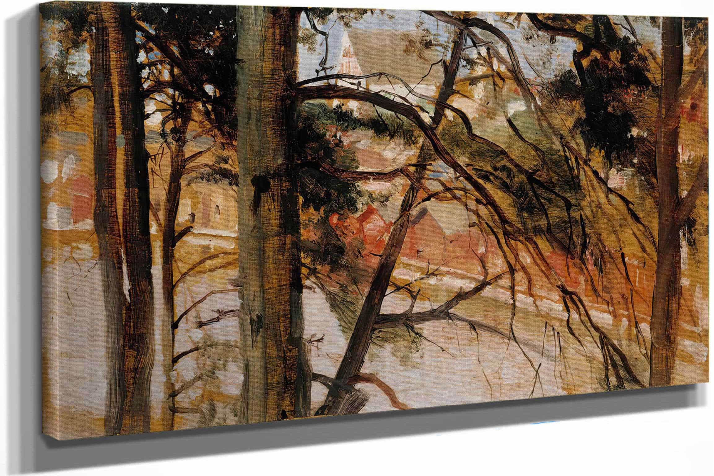 Study For Porvoo From Nasinmaki Hill By Albert Edelfelt