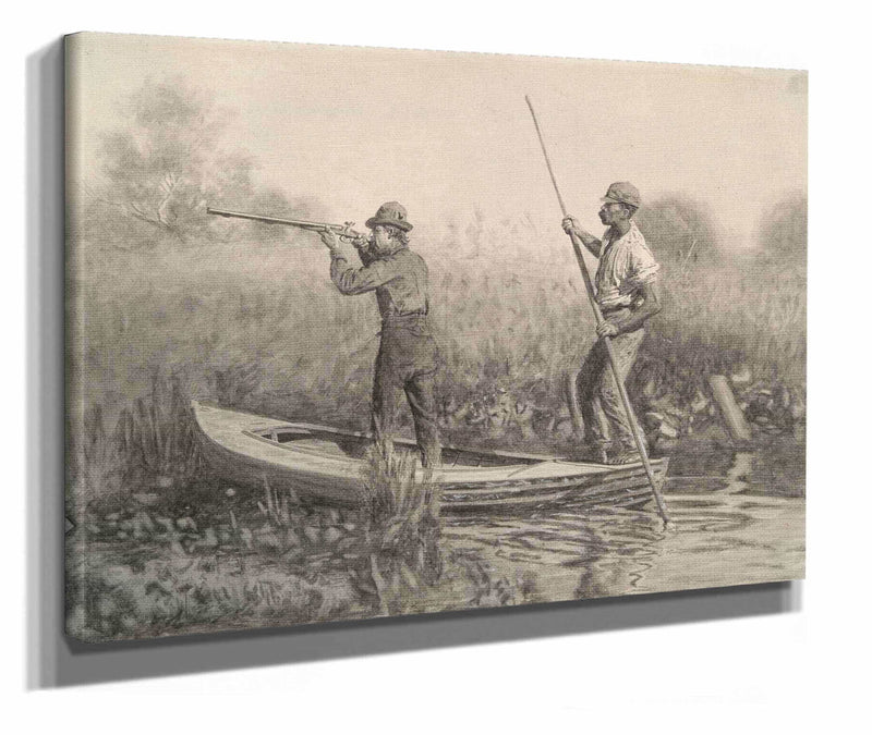 Study For Rail Shooting From A Punt by Thomas Eakins