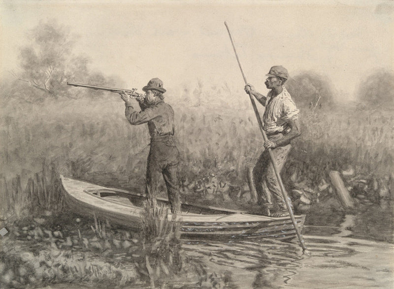 Study For Rail Shooting From A Punt by Thomas Eakins