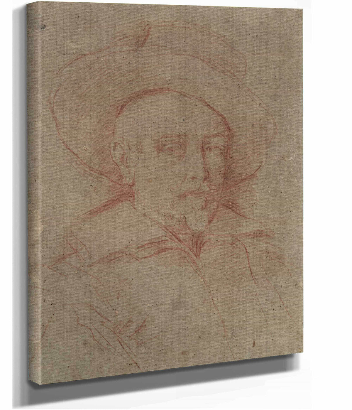 Study For Self Portrait In The Uffizi Gallery Florence by Guido Reni