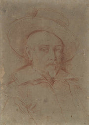 Study For Self Portrait In The Uffizi Gallery Florence by Guido Reni