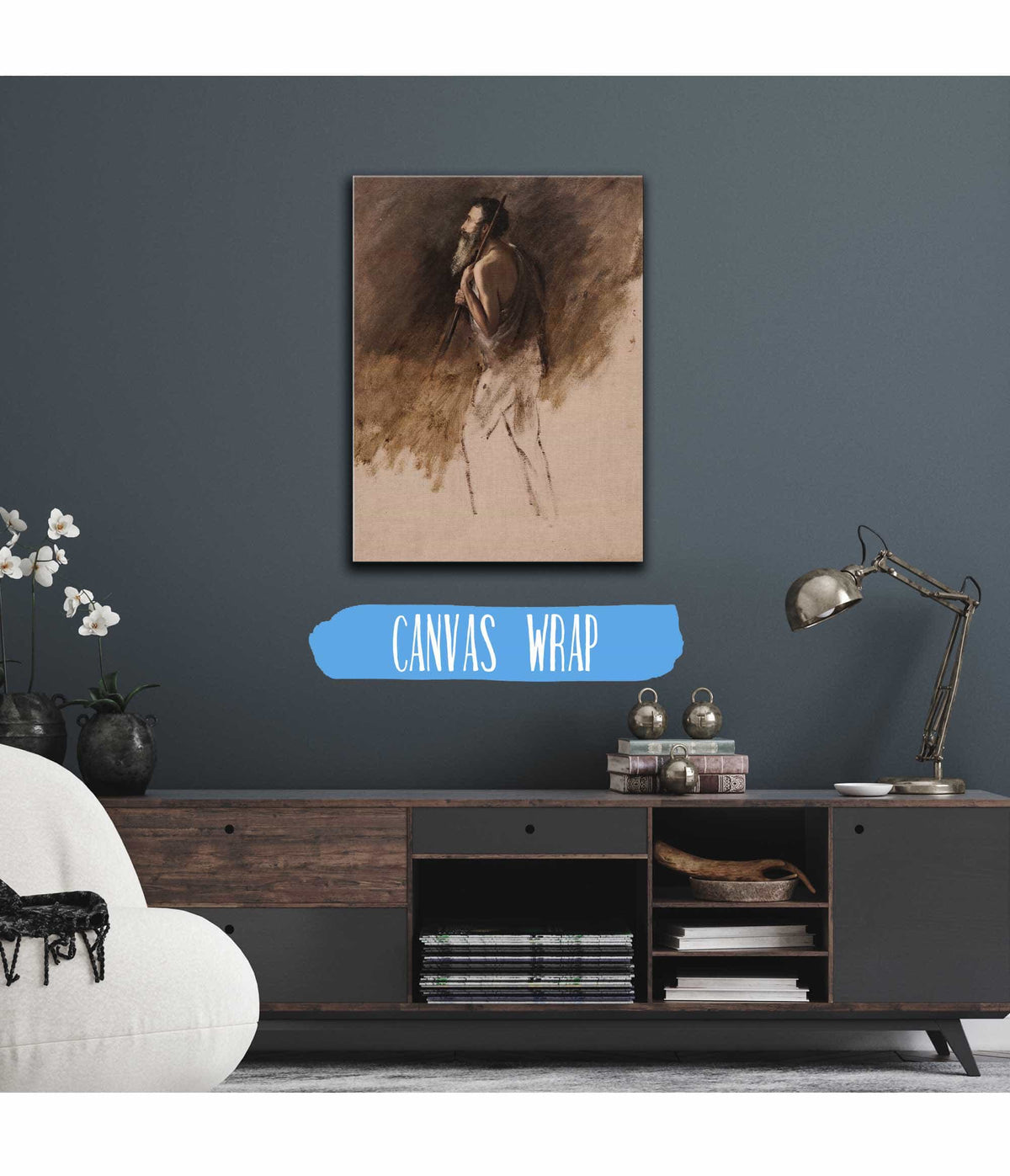 Study For Standing Shepherd Or by Thomas Cole