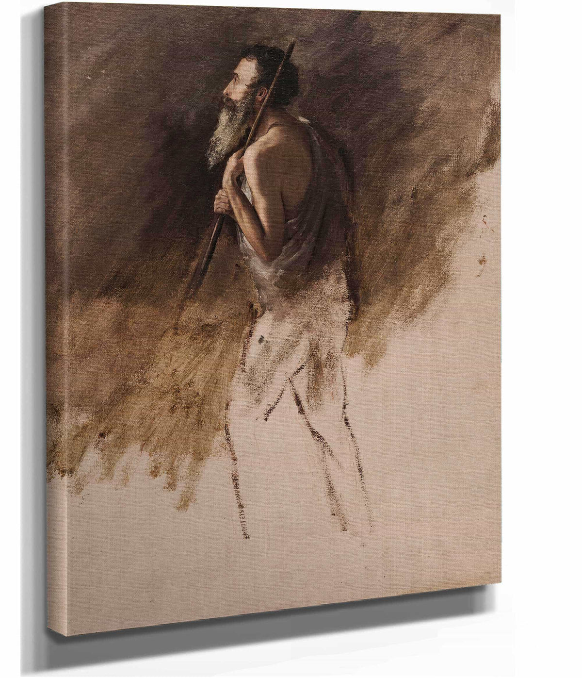 Study For Standing Shepherd Or by Thomas Cole