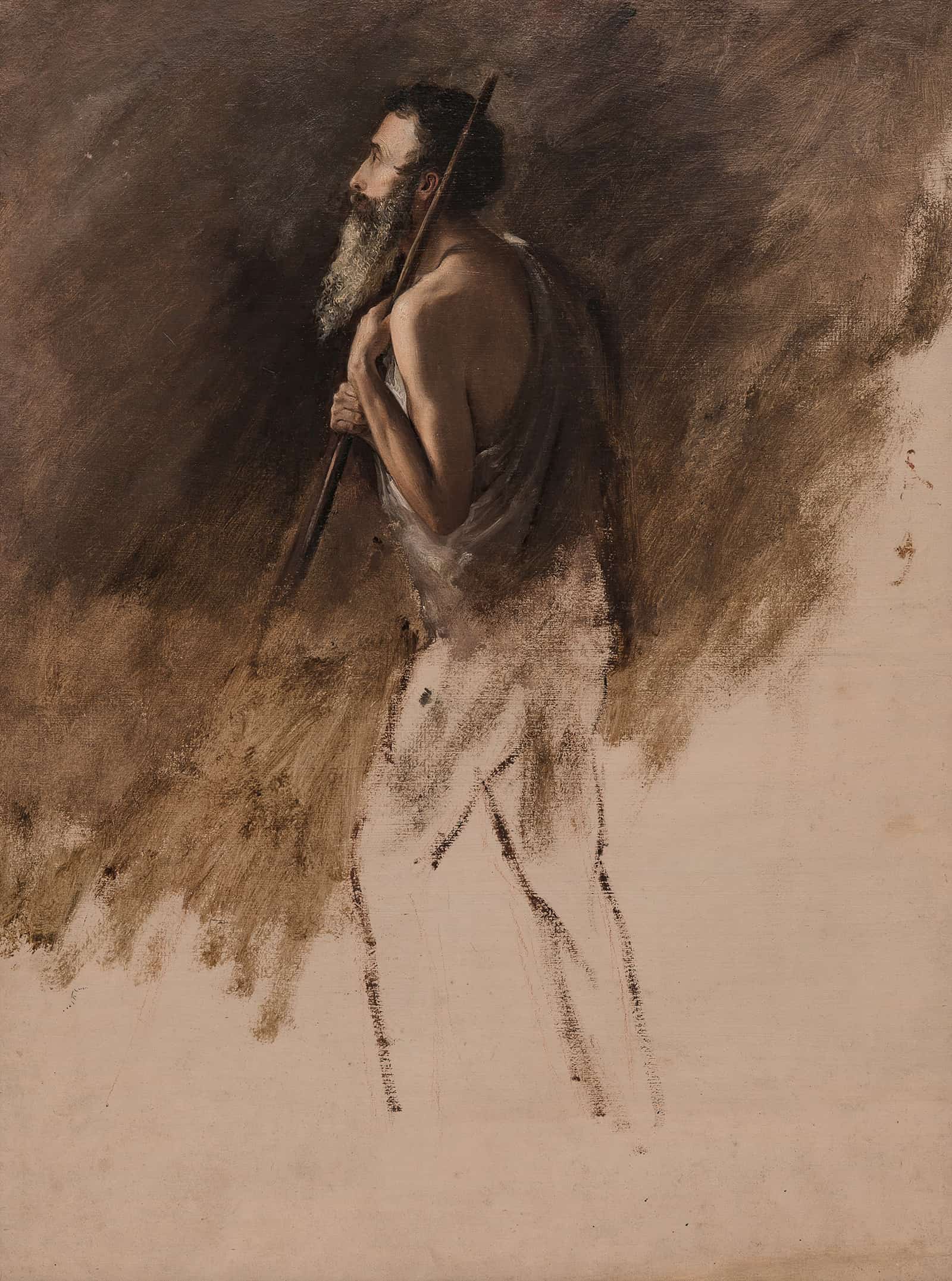 Study For Standing Shepherd Or by Thomas Cole
