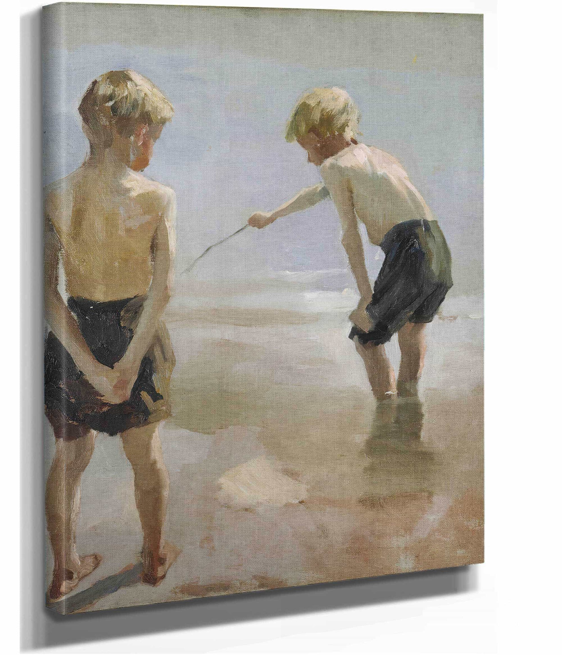 Study For The Boys Playing On The Shore by Albert Edelfelt