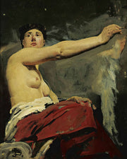 Study For The Central Figure In The Ceiling Of The Palais De La Legion Dhonneur by Jean Paul Laurens